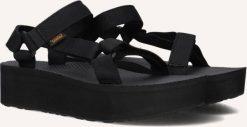 W'S Flatform Sandal Slim, BLK, 41 (us 10); uk 8. Sandały damskie Teva, bez wzorów, bez obcasa, bez zapięcia. Za 244.17 zł.