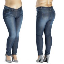 Spodnie jeansowe rurki PLUS SIZE. Legginsy damskie marki Moda Size Plus Iwanek. Za 129.00 zł.