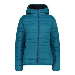 Damska kurtka z kapturem CMP. Niebieskie kurtki damskie CMP, na zimę, xs, bez wzorów, z puchu, z kapturem. Za 404.00 zł.