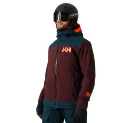Kurtka Narciarska męska Helly Hansen Powdreamer 2.0 Jacket Hickory. Czerwone kurtki męskie Helly Hansen, na zimę, m, bez wzorów, sportowe, bez kaptura. W wyprzedaży za 1,679.00 zł.