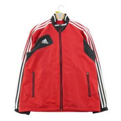 Second life - Kurtka przeciwdeszczowa męska Veste 3 bandes czerwona - Stan dobry. Czerwone kurtki męskie Adidas, l, bez wzorów, na fitness i siłownię. Za 168.96 zł.