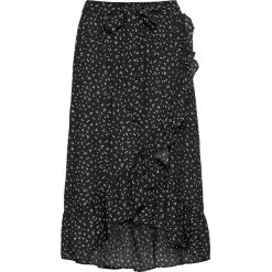 Spódnica kopertowa bonprix czarno-biel wełny w groszki. Spódnice damskie marki bonprix. Za 109.99 zł.