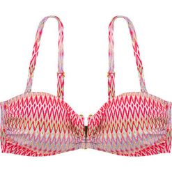 Biustonosz bikini "Acapulco" w kolorze koralowym ze wzorem. Biustonosze Dorina. W wyprzedaży za 43.95 zł.