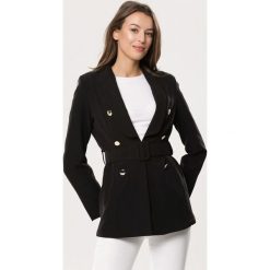 Czarna Marynarka Polar. Czarne żakiety damskie Born2be, l, bez wzorów, z polaru. Za 129.99 zł.