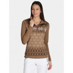 Koszulka Techniczna Damska Luhta Ahjola. Brązowe koszulki sportowe damskie Luhta, bez wzorów, bez kołnierzyka, bez ramiączek, narciarskie. Za 339.00 zł.