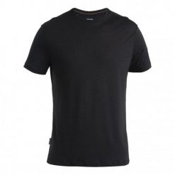 Koszulka trekkingowa męska icebreaker Merino 125 Cool-Lite Sphere III SS Tee. Czarne koszulki sportowe męskie Icebreaker, m, bez wzorów, bez kołnierzyka, bez ramiączek, trekkingowe. Za 342.00 zł.