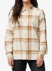 Koszula turystyczna damska Fjallraven Ovik Lite Flannel Shirt. Brązowe koszule damskie Fjällräven, l, bez wzorów, z bawełny, bez kołnierzyka, bez ramiączek. Za 354.99 zł.