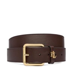 Pasek LAUREN RALPH LAUREN. Brązowe paski damskie Lauren Ralph Lauren, bez wzorów. Za 469.99 zł.