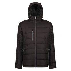 Męska Ocieplana Kurtka Navigate. Czarne kurtki sportowe męskie Regatta, m, bez wzorów, z puchu, trekkingowe. Za 319.99 zł.