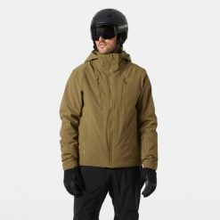 Kurtka narciarska Helly Hansen Alpha 4.0. Brązowe kurtki męskie Helly Hansen, na zimę, m, bez wzorów, narciarskie. W wyprzedaży za 1,676.50 zł.