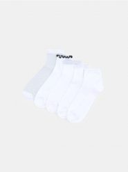 Skarpetki z falbanami 5 pack - biały. Białe skarpety damskie Sinsay, bez wzorów. Za 17.99 zł.