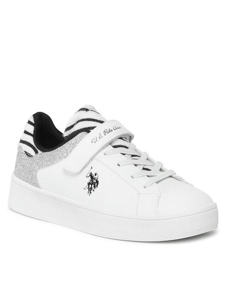 U.S. Polo Assn. Sneakersy BRYGIT001 S Biały. Białe buty sportowe dziewczęce U.S. Polo Assn., bez wzorów, z materiału, bez zapięcia. Za 159.99 zł.