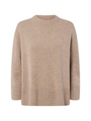 Marie Lund wełniana bluzka Kobiety Wełna beżowy, L. Brązowe bluzki damskie Marie Lund, l, bez wzorów, z wełny, bez kołnierzyka, bez ramiączek. Za 299.95 zł.