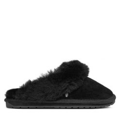 Kapcie EMU Australia. Czarne kapcie damskie Emu Australia, bez wzorów. Za 349.99 zł.