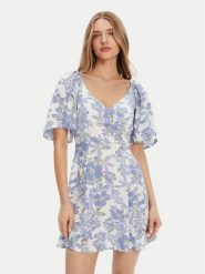 Roxy Sukienka letnia Mercado Mini Crepe ERJWD03868 Biały Regular Fit. Białe sukienki damskie Roxy, na lato, xs, bez wzorów, z wiskozy, bez kołnierzyka, bez ramiączek, mini. Za 139.99 zł.