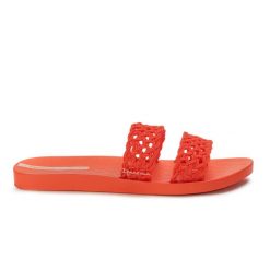 Klapki damskie Ipanema 26506 RENDA FEM. Czerwone klapki damskie Ipanema, w ażurowe wzory, z materiału, eleganckie, bez obcasa. Za 55.00 zł.