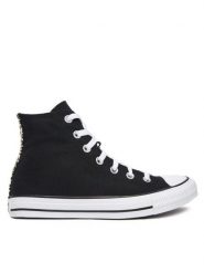 Converse Trampki Chuck Taylor All Star Leopard A14940C Czarny. Czarne trampki i tenisówki damskie Converse, bez wzorów, z materiału, retro, bez zapięcia. Za 239.99 zł.