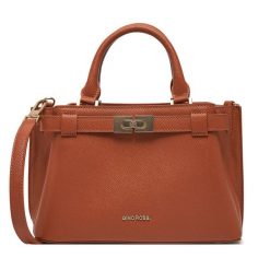 Torebka GINO ROSSI. Brązowe torebki do ręki damskie Gino Rossi, bez wzorów, klasyczne, bez dodatków. Za 229.99 zł.
