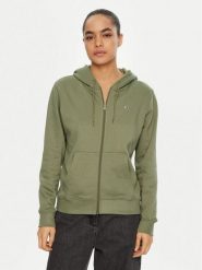 Tommy Jeans Bluza Flag DW0DW19729 Zielony Regular Fit. Zielone bluzy damskie Tommy Jeans, l, bez wzorów, z bawełny, bez kaptura. Za 399.99 zł.