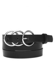 Jenny Fairy Pasek Damski 4W2-004-SS24 Czarny. Czarne paski damskie Jenny Fairy, bez wzorów. Za 29.99 zł.