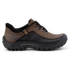 KOMODO Buty męskie trekkingowe skóra 917K brązowe. Brązowe trekkingi męskie . Za 362.62 zł.