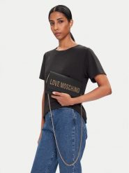 LOVE MOSCHINO Torebka JC4121PP0NKD000A Czarny. Czarne torebki do ręki damskie Love Moschino, bez wzorów, ze skóry, wizytowe, bez dodatków. Za 409.99 zł.