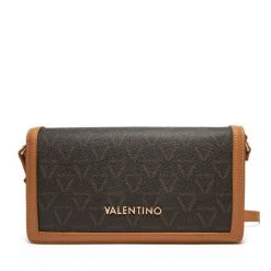 Torebka Valentino. Brązowe listonoszki damskie Valentino, bez wzorów, bez dodatków. Za 259.99 zł.