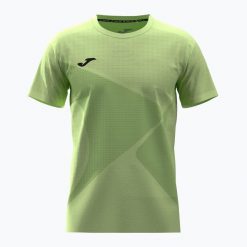 Koszulka tenisowa męska Joma Challenge. Zielone koszulki sportowe męskie Joma, l, bez wzorów, z materiału, bez kołnierzyka, bez ramiączek, na fitness i siłownię. Za 199.99 zł.