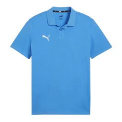 Koszulka Polo Męska Team Goal Casuals. Niebieskie koszulki polo męskie Puma, l, bez wzorów, z bawełny, klasyczne, bez ramiączek. Za 153.99 zł.