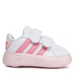 Sneakersy adidas. Niebieskie trampki i tenisówki chłopięce Adidas, bez wzorów, bez zapięcia. Za 299.99 zł.