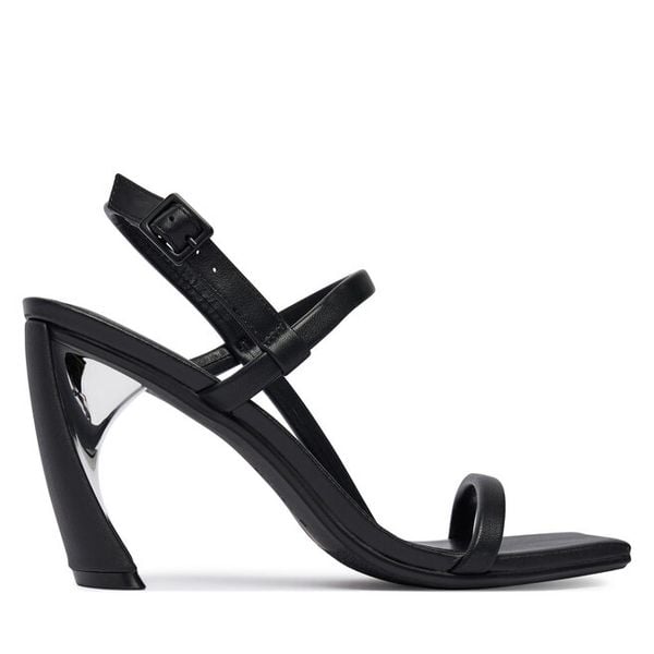 Sandały United Nude. Czarne sandały damskie United Nude, bez wzorów, bez obcasa, na słupku, bez zapięcia. Za 662.99 zł.