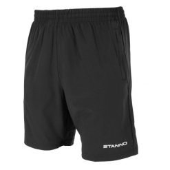 Tkane szorty Stanno Field. Czarne szorty sportowe damskie STANNO, s, bez wzorów, z materiału, na fitness i siłownię. Za 151.00 zł.