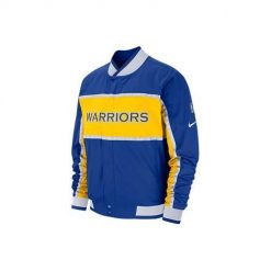 Kurtka uniwersalna męska Nike Nba Golden State Warriors Courtside. Niebieskie bluzy męskie Nike, m, bez wzorów, bez kaptura. Za 865.00 zł.