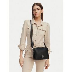 Torebka U.S. Polo Assn. Czarne listonoszki damskie U.S. Polo Assn., bez wzorów, bez dodatków. Za 124.99 zł.