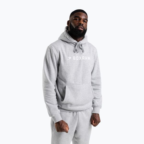 Bluza męska BOXRAW A.B.C. Hoodie. Szare bluzy męskie BOXRAW, m, bez wzorów, z bawełny, bez kaptura. Za 269.99 zł.