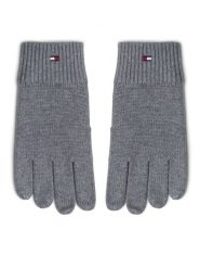 Tommy Hilfiger Rękawiczki Essentials AM0AM12845 Szary. Szare rękawiczki męskie Tommy Hilfiger, bez wzorów, z bawełny. Za 135.99 zł.