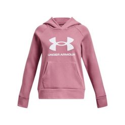 Bluza dziewczęca Under Armour Rival Fleece BL Hoodie. Czerwone bluzy dla dziewczynek Under Armour, bez wzorów, bez ramiączek, bez kaptura. Za 119.99 zł.