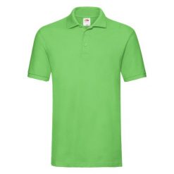 Koszulka Polo Premium Unisex Dla Dorosłych. Niebieskie koszulki sportowe damskie Fruit of the Loom, l, bez wzorów, bez kołnierzyka, bez ramiączek. Za 80.99 zł.