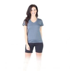Koszulka turystyczna damska Woolona Calima 100% Merino. Czarne t-shirty damskie WOOLONA, m, bez wzorów, ze skóry, bez kołnierzyka. Za 261.00 zł.