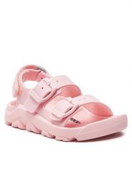 Birkenstock Sandały Mogami 1026739 S Różowy. Czerwone sandały dziewczęce Birkenstock, ze skóry, bez zapięcia. Za 149.99 zł.