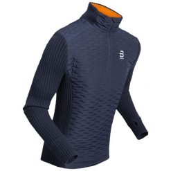 Sweter rozpinany do połowy Daehlie Sportswear Comfy 2.0. Niebieskie bluzy męskie DAEHLIE, bez wzorów, sportowe. Za 509.50 zł.