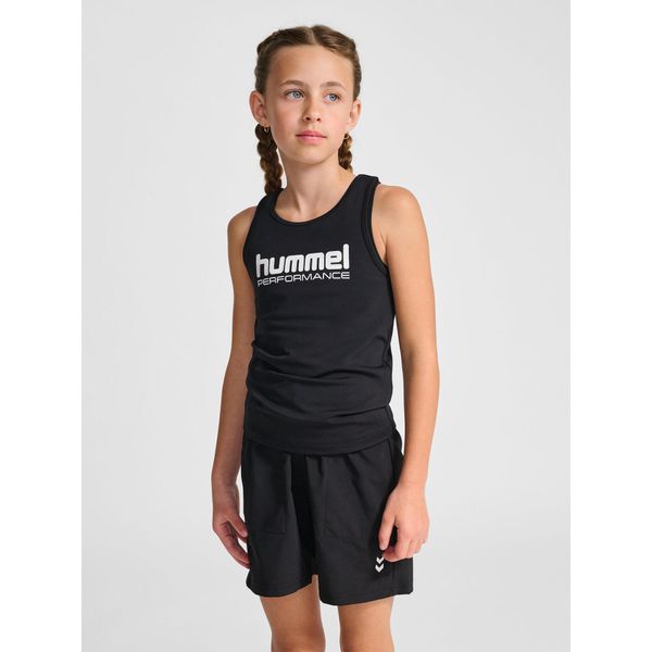 Dziewczęcy tank top Hummel Pulse. Czarne t-shirty i topy dla dziewczynek Hummel, bez wzorów, bez ramiączek. Za 147.00 zł.
