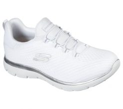 Buty Summits - Fast Attraction Rozmiar 36 - 149036-WSL Biały. Białe obuwie sportowe damskie Skechers, bez wzorów, z gumy, trekkingowe. Za 322.95 zł.