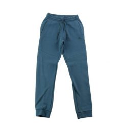 Second life - Spodnie dresowe męskie Puma PUMATECH - Jak nowy. Niebieskie spodnie sportowe męskie Puma, m, bez wzorów, z dresówki, do biegania. Za 106.46 zł.