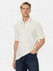 Armani Exchange Polo XM001557 AF10363 U0009 Biały Regular Fit. Białe koszulki polo męskie Armani Exchange, l, bez wzorów, z bawełny, bez ramiączek. Za 274.92 zł.