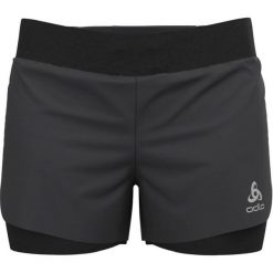Spodenki do biegania damskie Odlo 2-in-1 ZEROWEIGHT. Czarne szorty sportowe damskie Odlo, m, bez wzorów, sportowe, do biegania. Za 339.99 zł.