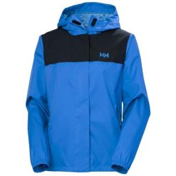 Damska kurtka wodoodporna Helly Hansen Vancouver. Niebieskie kurtki damskie Helly Hansen, bez wzorów, bez kaptura. Za 549.50 zł.
