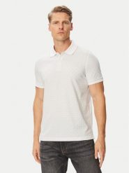 MICHAEL Michael Kors Polo CS650V848T Biały Regular Fit. Białe koszulki polo męskie MICHAEL Michael Kors, l, bez wzorów, z bawełny, bez ramiączek. Za 439.99 zł.