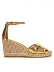 LAUREN RALPH LAUREN Espadryle Nellie 802P04434001 Złoty. Żółte sandały damskie Lauren Ralph Lauren, bez wzorów, ze skóry, bez obcasa, bez zapięcia. Za 769.99 zł.
