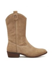Tommy Hilfiger Kowbojki T3A6-34041-1429691 Brązowy. Brązowe botki dziewczęce Tommy Hilfiger, ze skóry, bez zapięcia. Za 499.99 zł.